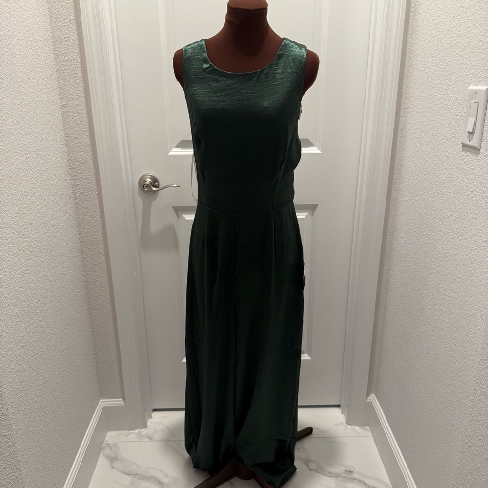 Elegant Green Sleeveless romper